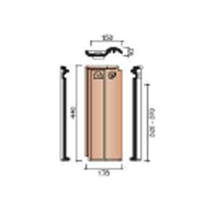 DEMI TUILE MODULA ARDOISE